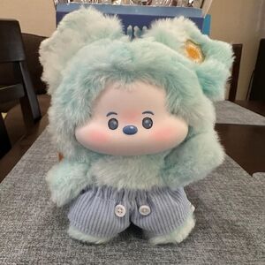 Cute Plush Toy with Blue Outfit
